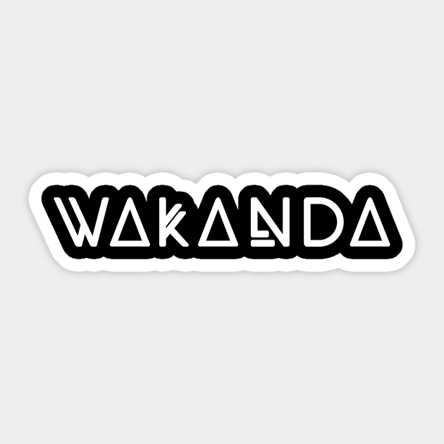 Wakanda Movie Logo Sticker by BlackActionTeesOnDemand